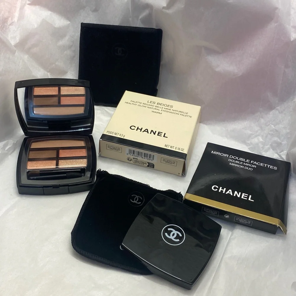 CHANEL Les Beiges—WARM Natural Eyeshadow and Mirror Set